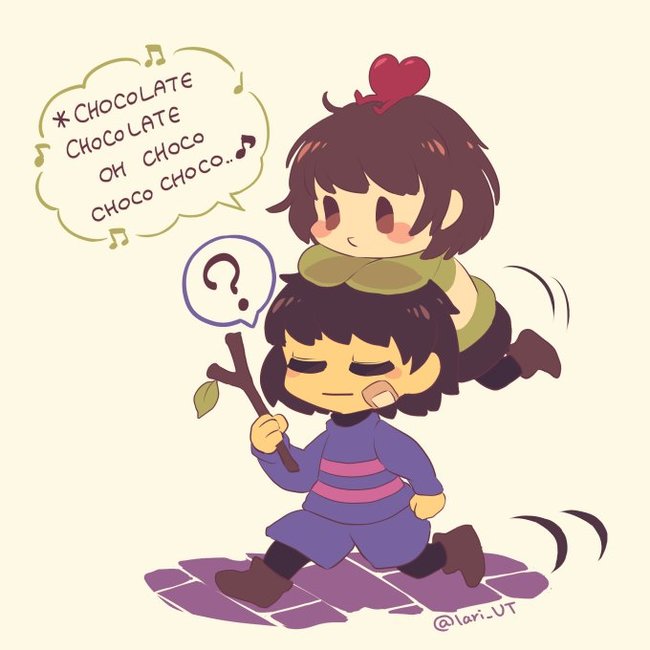 Любимое лакомство. - Undertale, Frisk, Chara