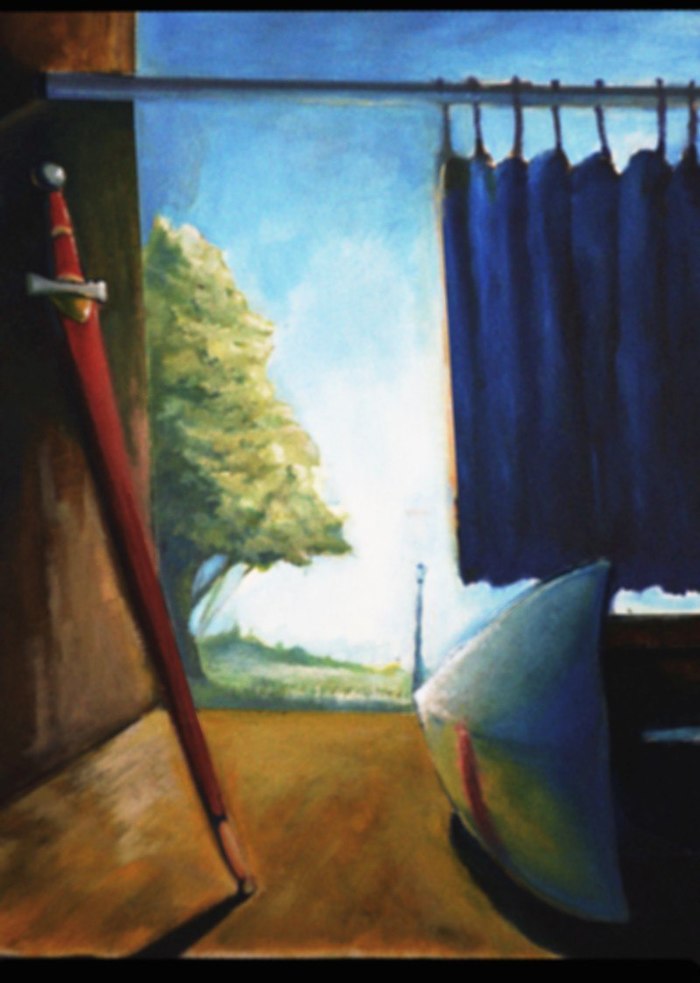 In the closet - My, Painting, Landscape, The Chronicles of Narnia