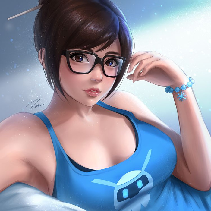 cute May - Overwatch, Mei, Umigraphics