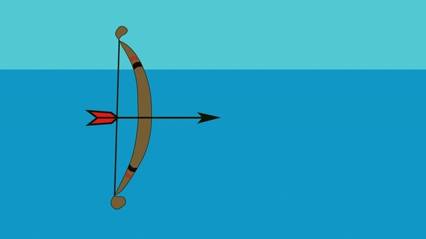 Лук, стрелы, шары