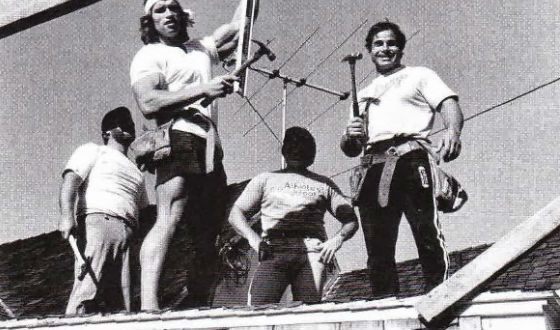 Just fellow athletes - Arnold Schwarzenegger, Franco Colombo, The photo