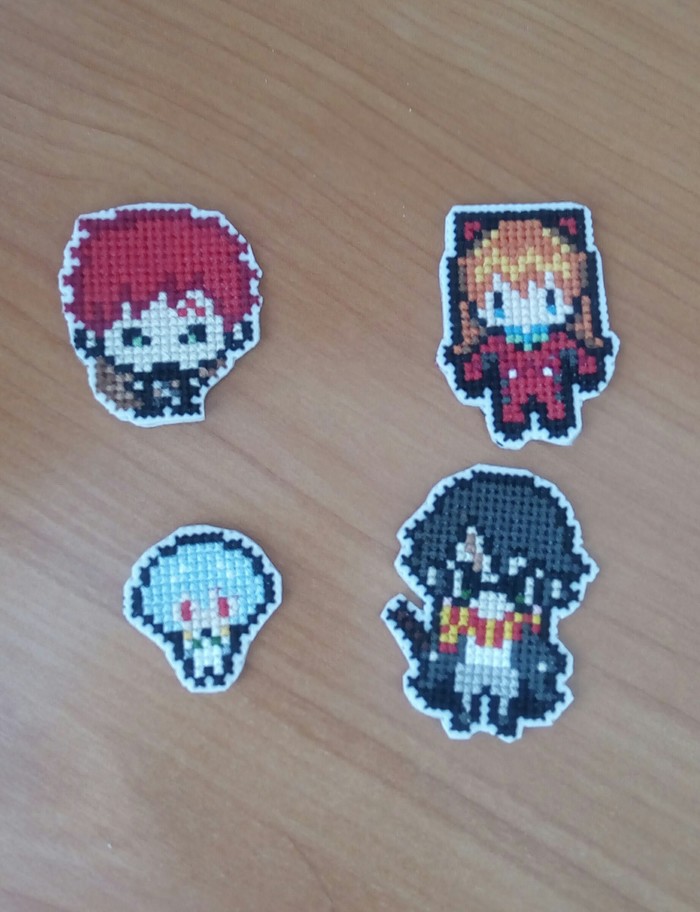 Вышивка на пластиковой канве