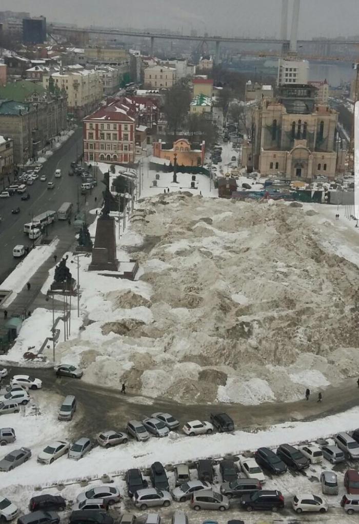 Vladivostok today - Vladivostok, Snow removal, Snow, Weather