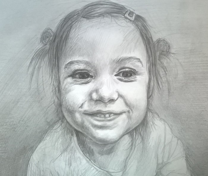 Egoza) - My, Children, Pencil drawing