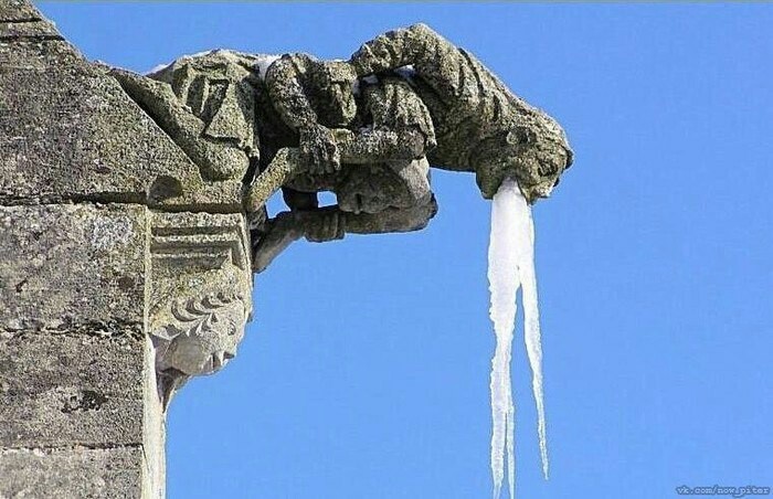 When the winter is already sick. - Sick, Sculpture, The photo