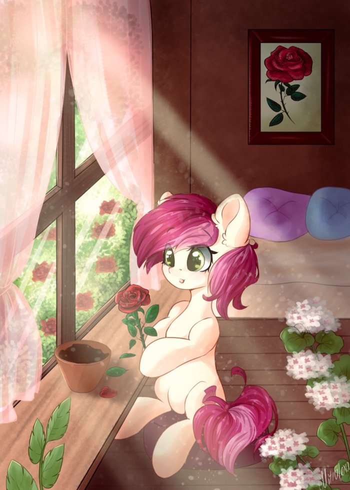 Little happiness My Little Pony, Ponyart, Roseluck
