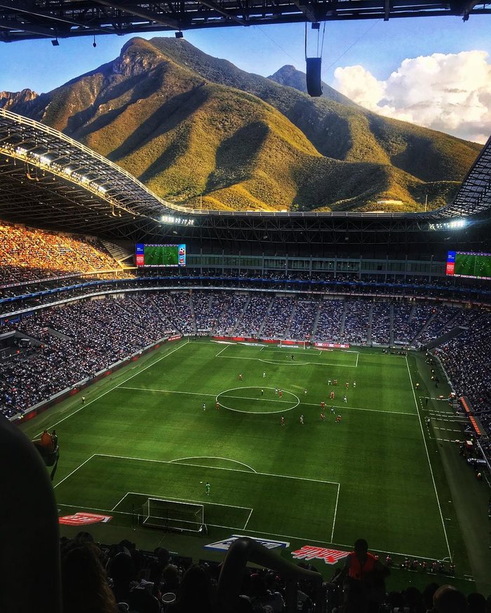 Monterrey Stadium, Mexico. - The photo, Stadium, The mountains, Mexico