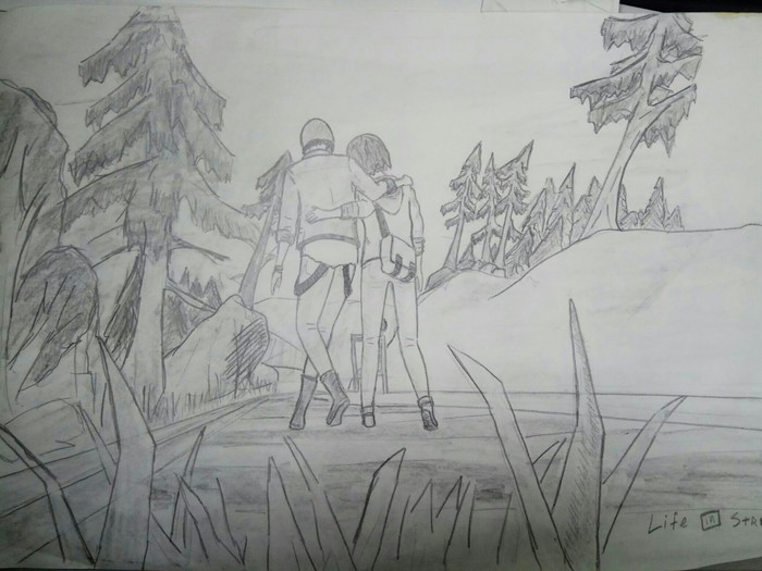 Art by life is strange - Game art, Life is Strange, My, , Drawing