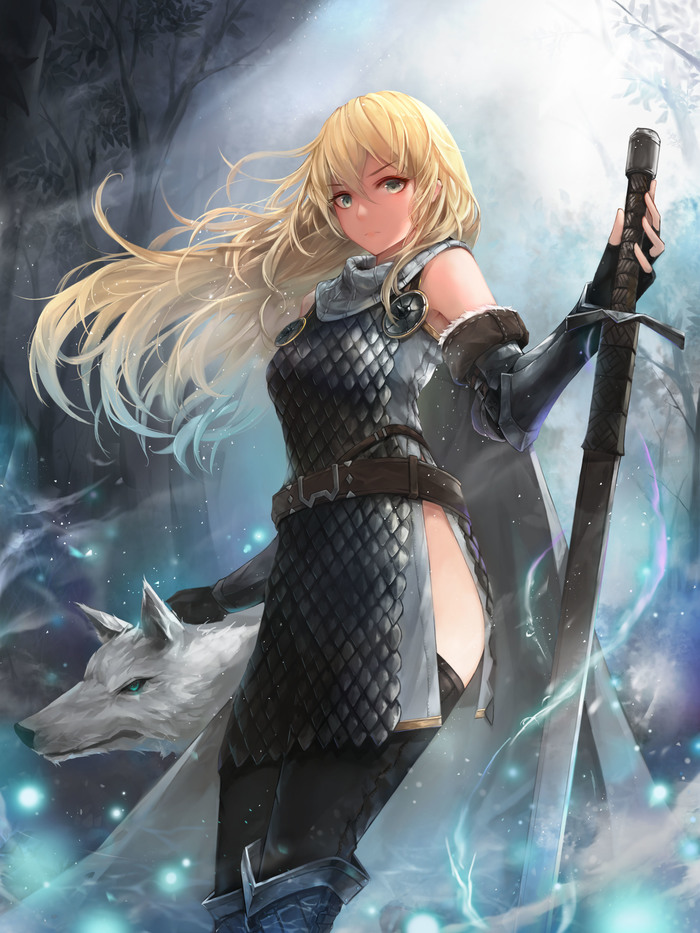 Warrior Anime Art, , Original Character, Crystalherb