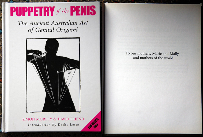 penis origami - NSFW, Books, Australia, Body, Art, Humor, Fancy food, Longpost, 18+