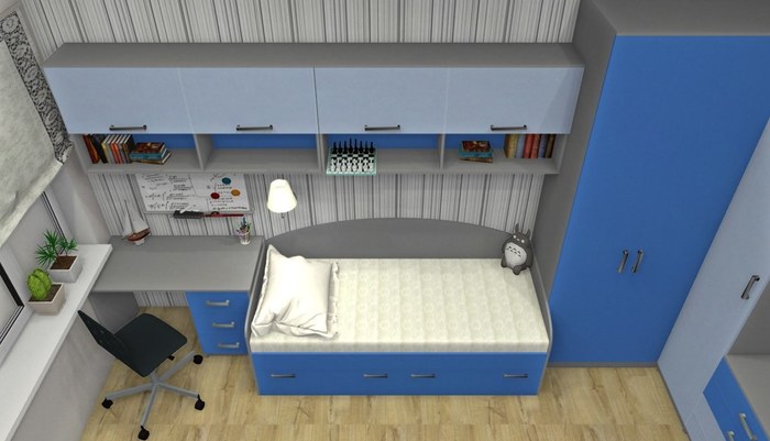 Детская комната 12,3 м. кв. Детская комната, Детская мебель, Интерьер, Дизайн интерьера, Мебель, Корпусная мебель, Мебельщики, Длиннопост