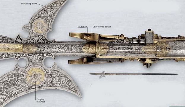 Combined weapon. - My, Firearms, Pistols, , Combined weapons, Longpost, Renaissance, Weapon