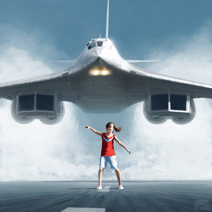 Drakaris! - Tu-160, Aviation, Air force, Girl, Airplane