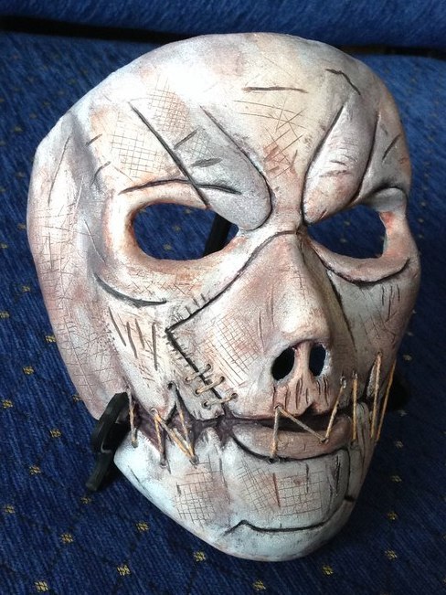Scarecrow mask made of paper (papier-mache) - Longpost, Papier mache, Mask, Batman, Batman arkham knight, Batman, My