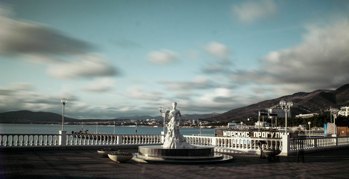 Selection of photos - My, Gelendzhik, Canon 1100d, , Long exposure, Clouds, Sea, Longpost, The photo