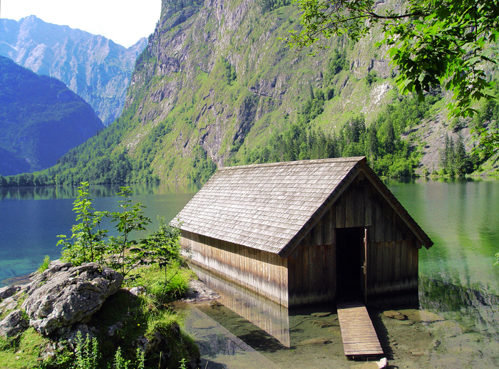 House on the lake - My, Lake, The photo, Nature, Austria, , The mountains