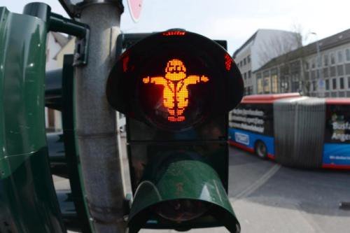 In Germany, there were traffic lights with the image of Karl Marx. - Karl Marx, , Germany, Internet, Traffic lights