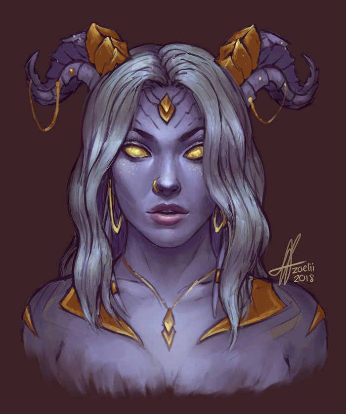 illumined - Illuminated drains, Art, World of warcraft, Warcraft, , Draenei