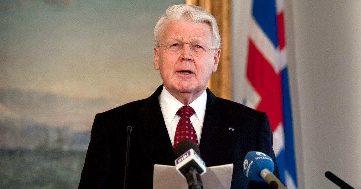 Глава государства исландии. Олафур Рагнар Гримссон. Оулавюр Рагнар Гримссон.