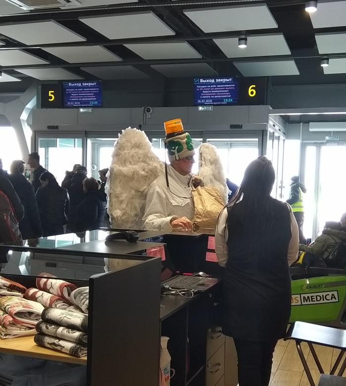 В аэропорту Краснодара.