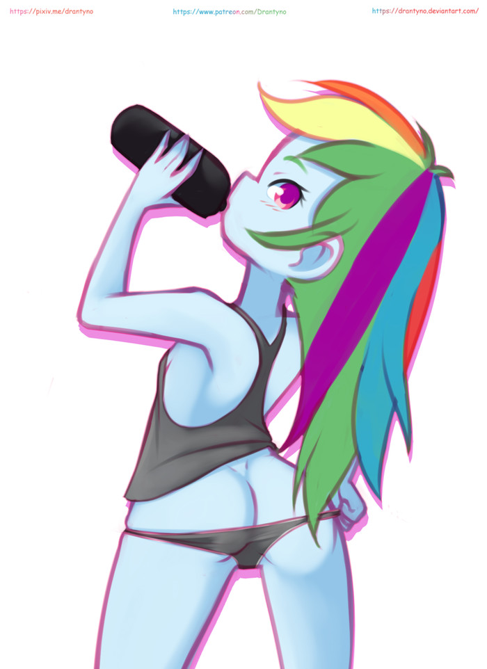   My Little Pony, MLP Edge, Rainbow Dash, Equestria Girls, MLP Suggestive