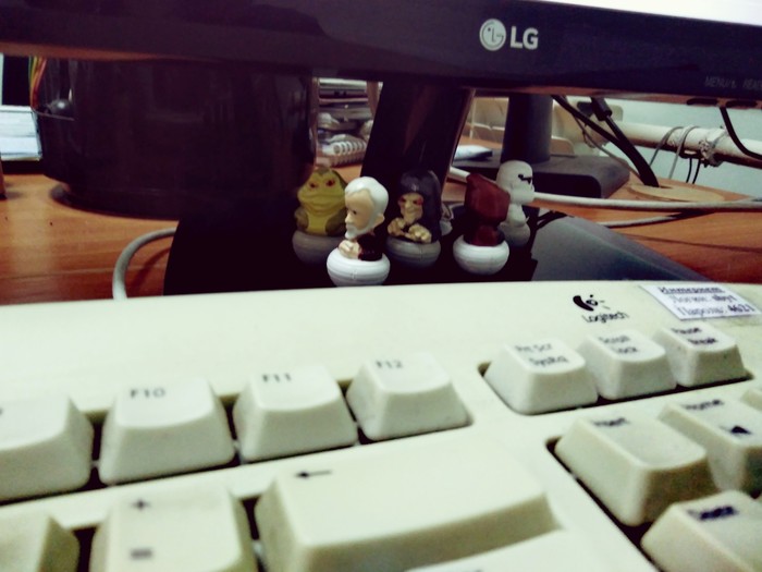 When you're serious at work, but... - My, Krasnodar, Morning, , Star Wars, Collection, The photo, Lg, Logitech