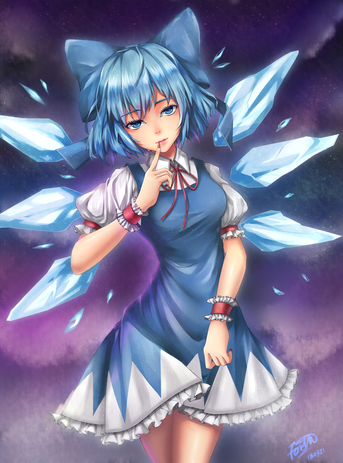 Cirno - Anime art, Anime, Touhou, Cirno, Forth