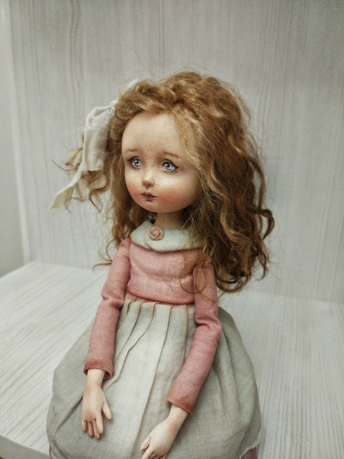 Author's movable doll. - Copyright, With your own hands, Handmade dolls, Interior doll, Longpost