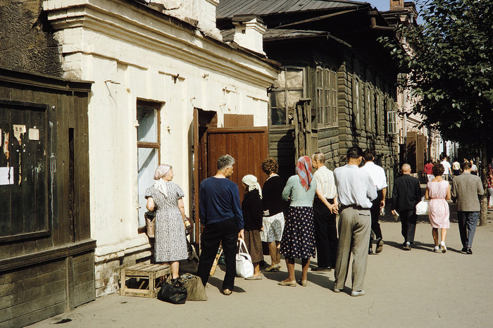 Photos 1959 Soviet trade - Trade, The photo, Longpost, Soviet trade, Russia through the eyes of foreigners