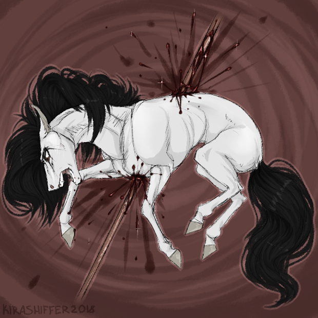 Let's add some blood to the tape, shall we? - My, My little pony, Original character, Darkpony, Grimdark