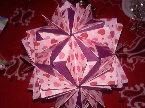 My little kusudamas. (one of the first) - , Modular origami, Kusudama, My, Longpost