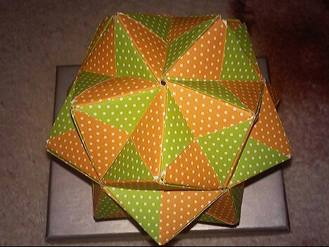 My little kusudamas. (one of the first) - , Modular origami, Kusudama, My, Longpost