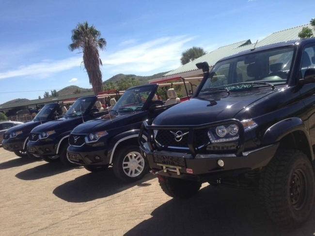 Президент Намибии на кабриолете УАЗ «Патриот» авто, УАЗ, патриот, намибия