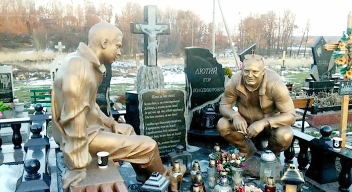 Unusual memorial sculptures at the rural cemetery. - Cemetery, Sculpture, Monument, Creative