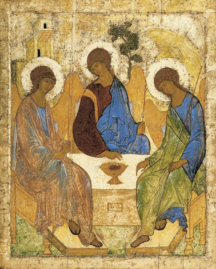 Attention, mystery! - Icon, Trinity, Andrey Rublev, Religion, Art, Mystery
