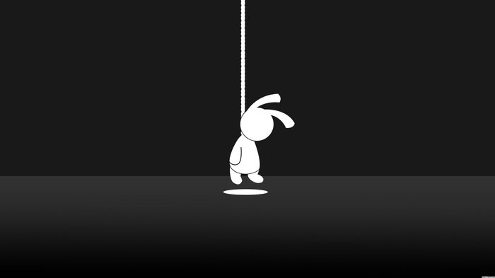 depressed rabbit - My, Rabbit, Hanging, Pet, Work, Negative, Pets