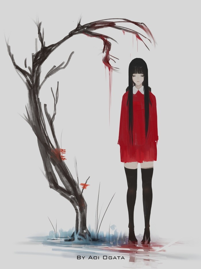 Tree - Anime art, Anime, Anime original, Aoi ogata, Original character