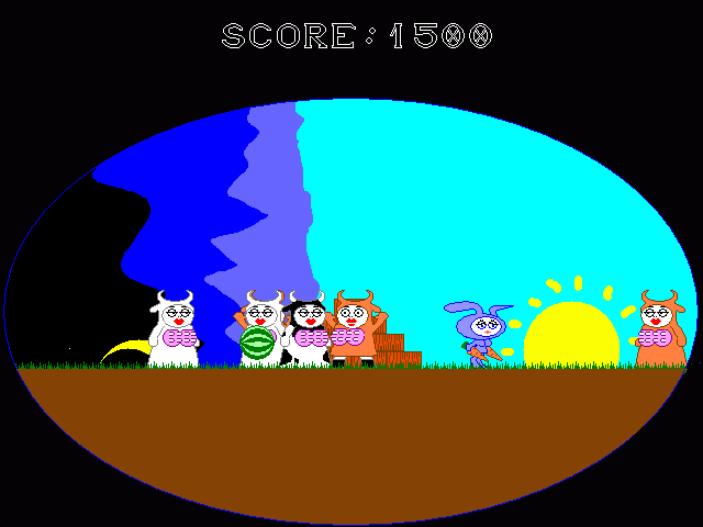 Piss cows, save watermelons! - My, Computer games, Furry