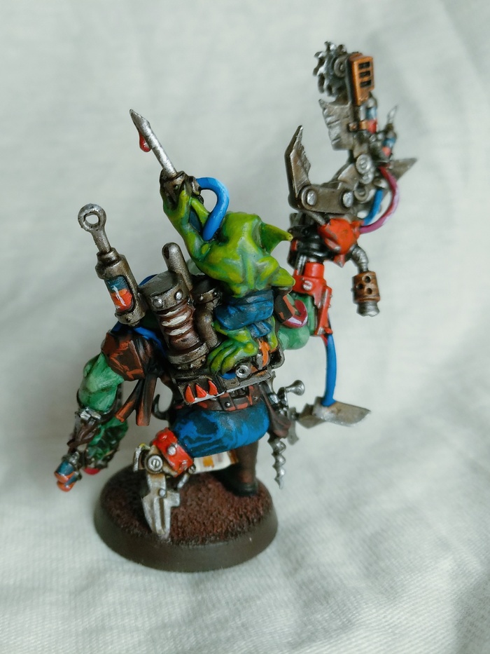 And paint the orcs again - My, Warhammer 40k, Orcs, Painting miniatures, Wh miniatures, Miniature, Longpost