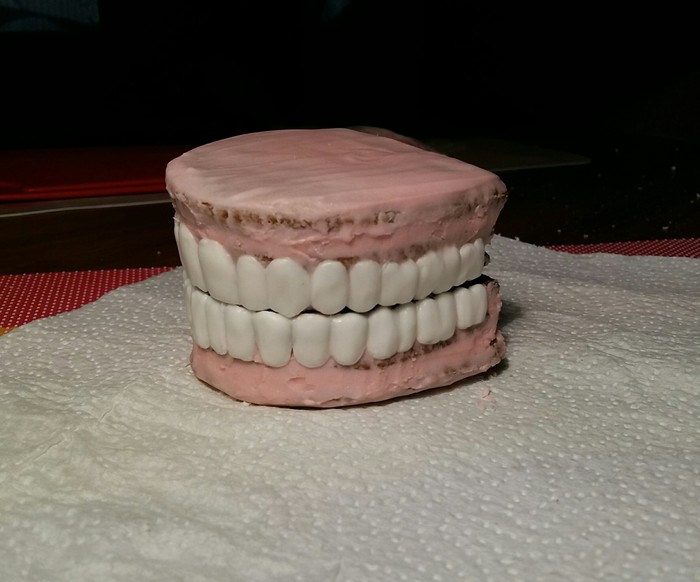 Teeth? Or is it gingerbread? - My, Needlework, Gingerbread, Unusual gifts, Needlework without process, Longpost, The photo