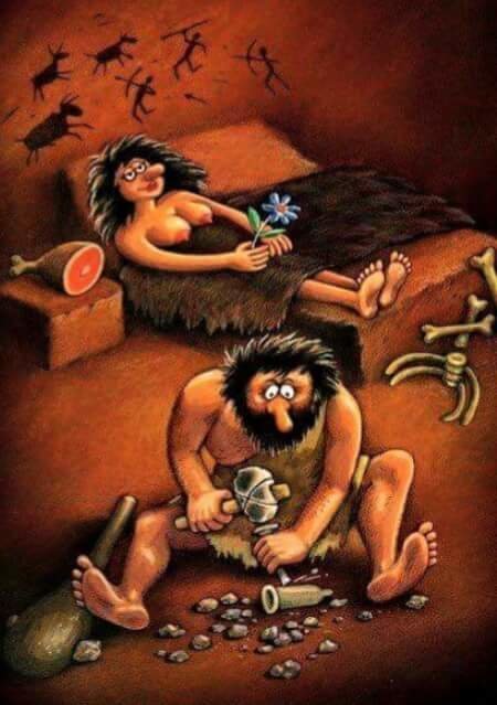 prehistoric humor - Humor, Longpost, Images, Prehistoric era, Stone Age