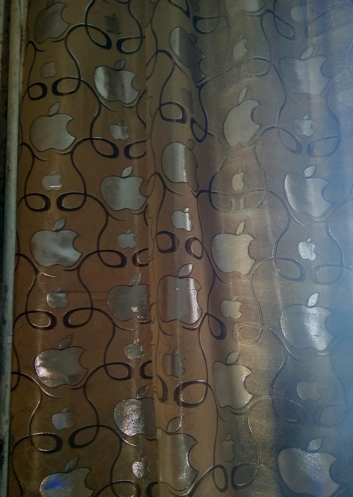 Grandma updated the curtains - My, Apple, Curtains, Whether in the trend, Trend