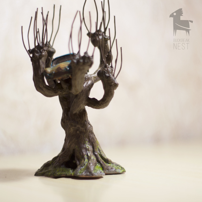 Whomping Willow - figurine made of polymer clay - My, Harry Potter, Fantasy, Polymer clay, Handmade, Handmade, Figurine, Longpost, The photo, Figurines, Rattling willow