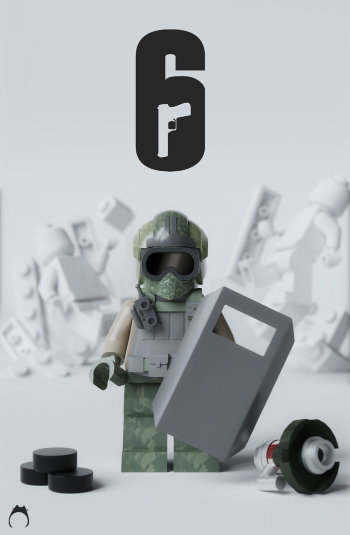 Lego FUZE - My, Tom clancy's rainbow six siege, , Blender, Cycles