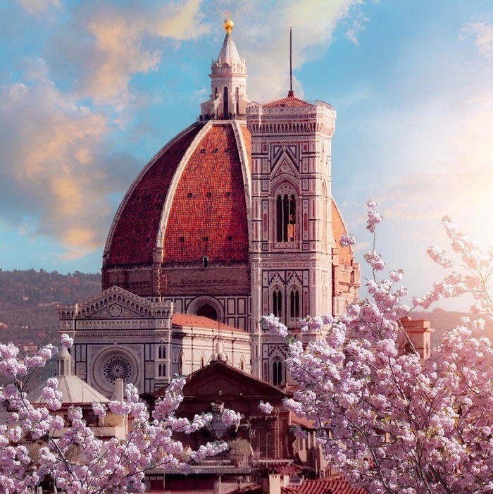 Florence - Florence, Nature, The photo, House, Tree, Bloom, Sky, Spring