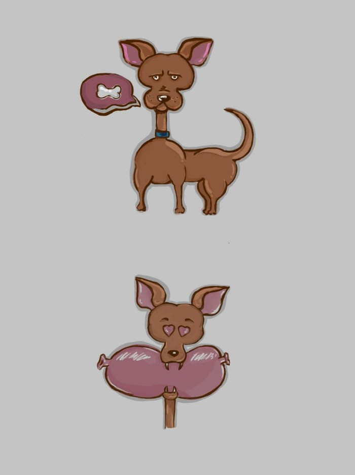 Timid attempts at drawing in Photoshop - My, Painting, Dog, Stickers