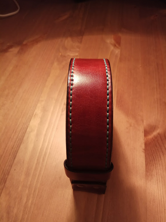 Genuine leather belt. - My, Belt, Leather, With your own hands, Handmade, Leather craft, Longpost