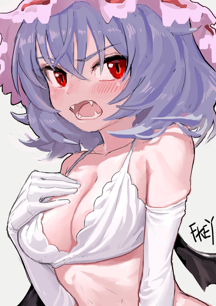 Remilia scarlet - Touhou, Anime art, Anime, Not anime, Remilia scarlet, FKEY