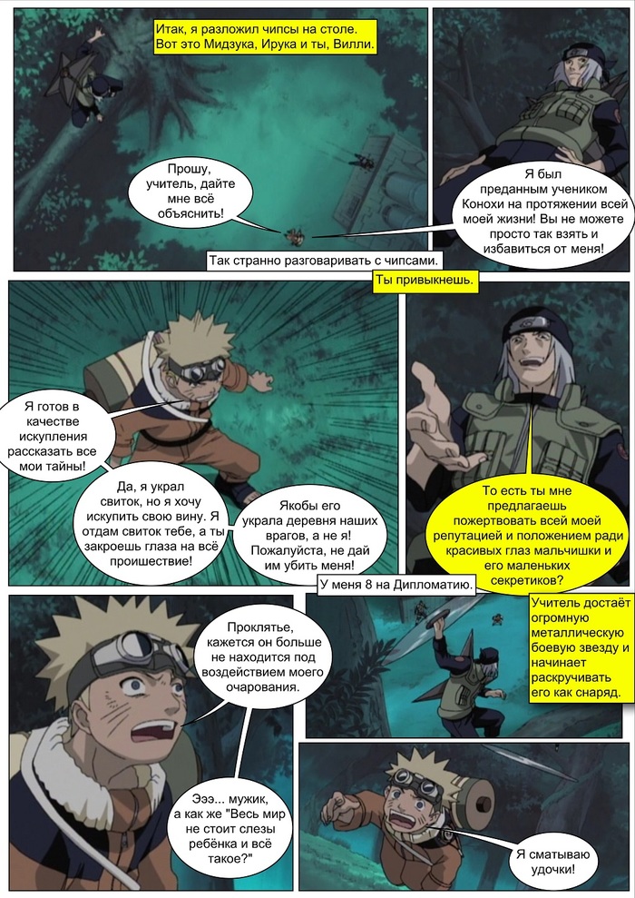 Plot Ninja: bargain for life; - My, Anime, , Naruto, Dungeons & dragons, Comics, Humor, Longpost