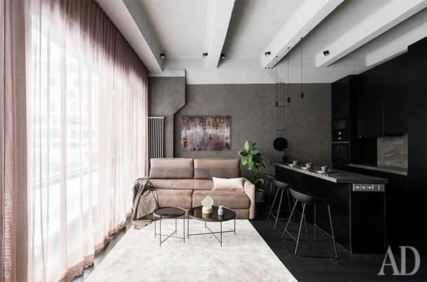 The blackest apartment - Interior Design, Repair, Longpost